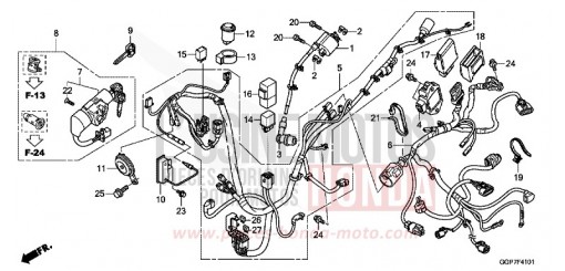 WIRE HARNESS (NSC502WH/T2) NSC50T2F de 2015